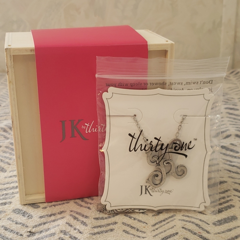 Monogram Initial Necklace K by Thirty One
